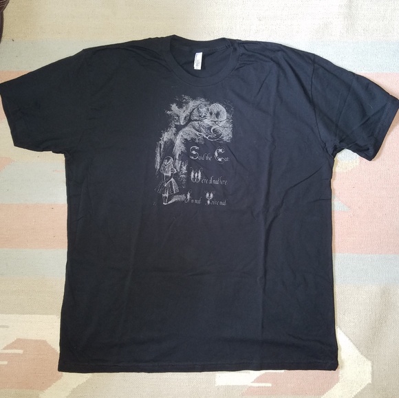 SOLD - Unisex Glow in the dark Cheshire Cat tee! - Picture 2 of 2